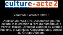 Mission culture-acte2 | audition de l'ACCEN - Assemblée pour la Culture et la création à l'Ere du