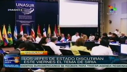 Inicia hoy Cumbre de Unasur en Surinam