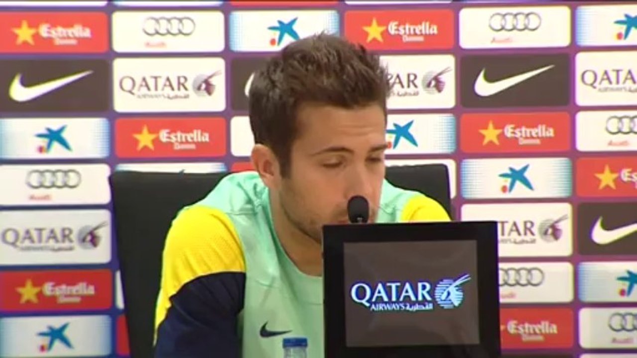 Jordi Alba comments on Champions League draw and Victor Valdés