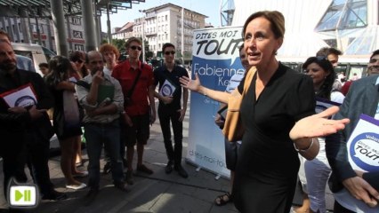 Municipales 2014 : Fabienne Keller fait du porte à porte