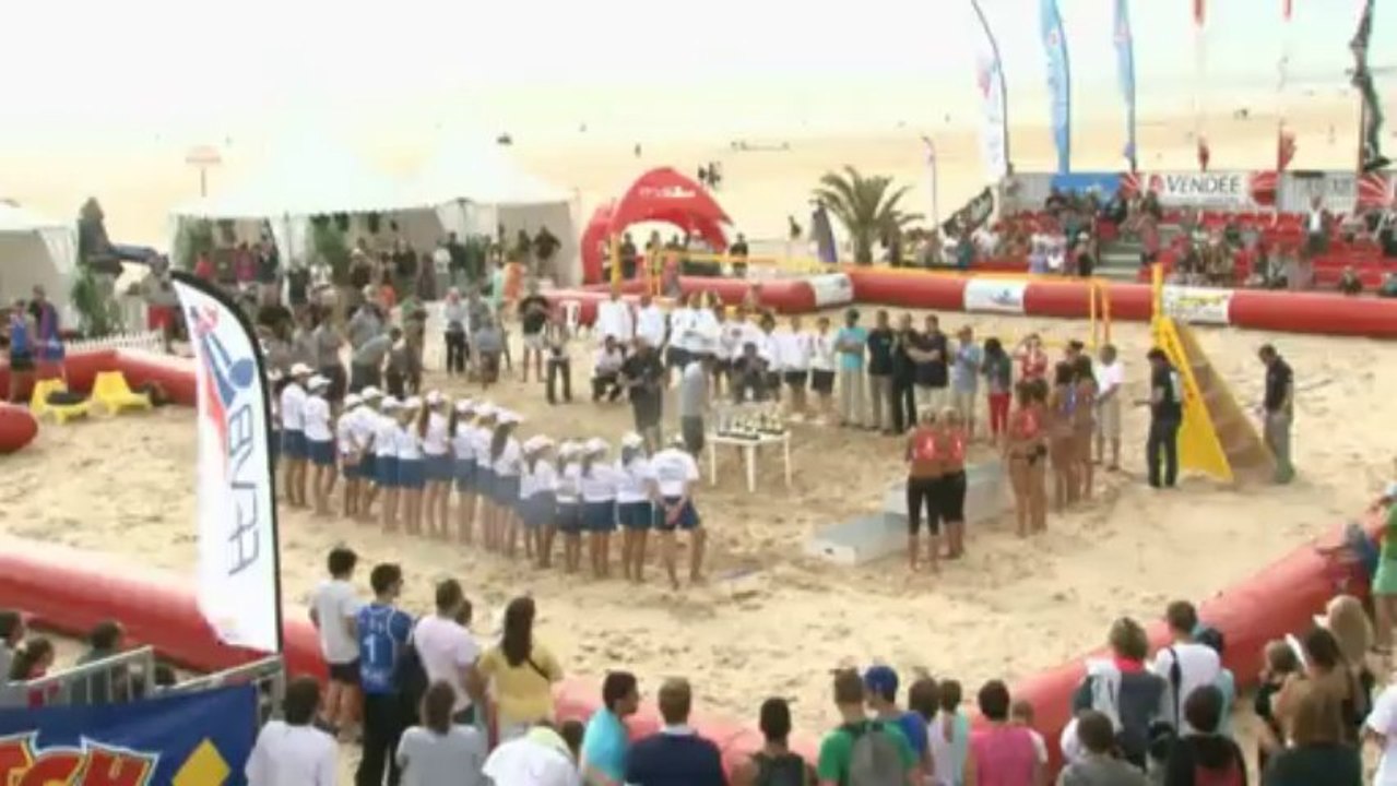 Beach-Volley - Championnats de France 2013. Podium Dames.