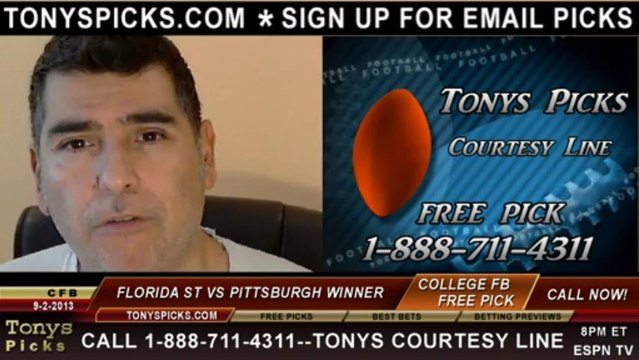 Pittsburgh Panthers vs. Florida St Seminoles Pick Prediction NCAA College Football Odds Preview 9-2-2013