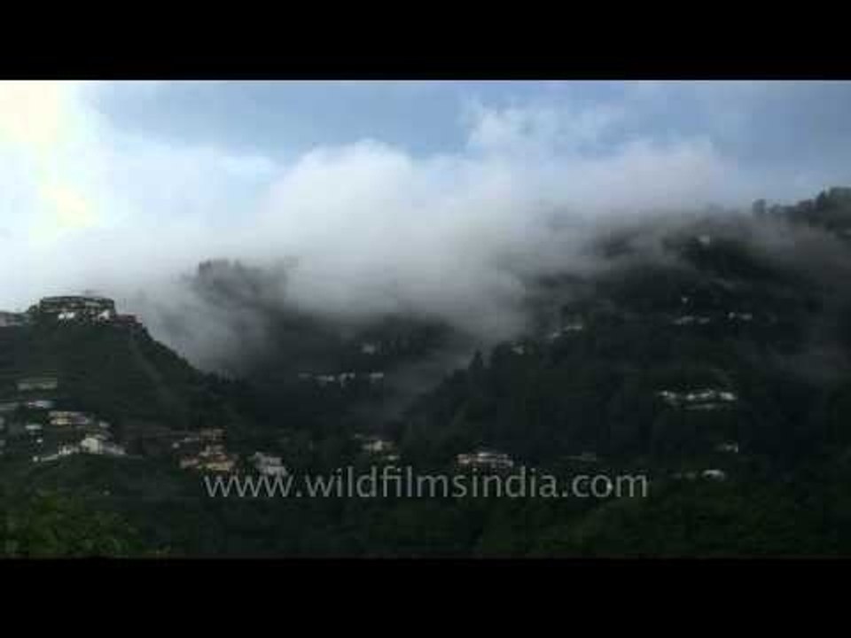 Timelapse of mist over Dehradun valley