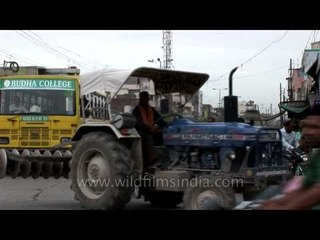 Busy streets of Karnal, Haryana