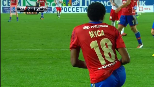 7 тур ЧР 2013 ЦСКА - Амкар 2 тайм