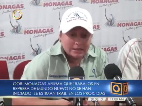 Gobernación de monagas confirma que trabajos en represa Mundo Nuevo no se han iniciado
