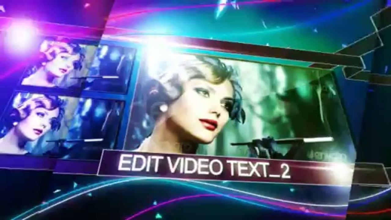 Glowing Shapes - After Effects Template