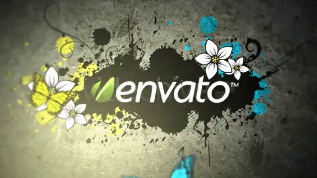 Paint Splats Logo Reveal - After Effects Template