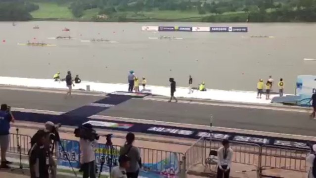 Ο τερματισμός του τετραπλού στον τελικό του Παγκοσμίου πρωταθλήματος στην Κορέα