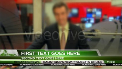 Broadcast News Lower Thirds - After Effects Template