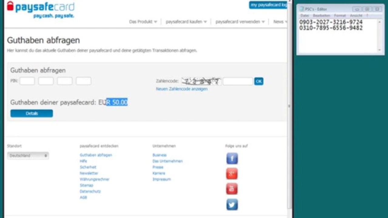 Paysafecard Generator _ 2013 - September