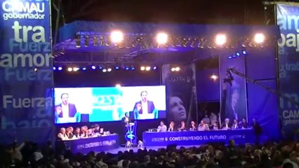 Camau habla en la reunion de gobernadores del FpV GESTAR Corrientes Capital