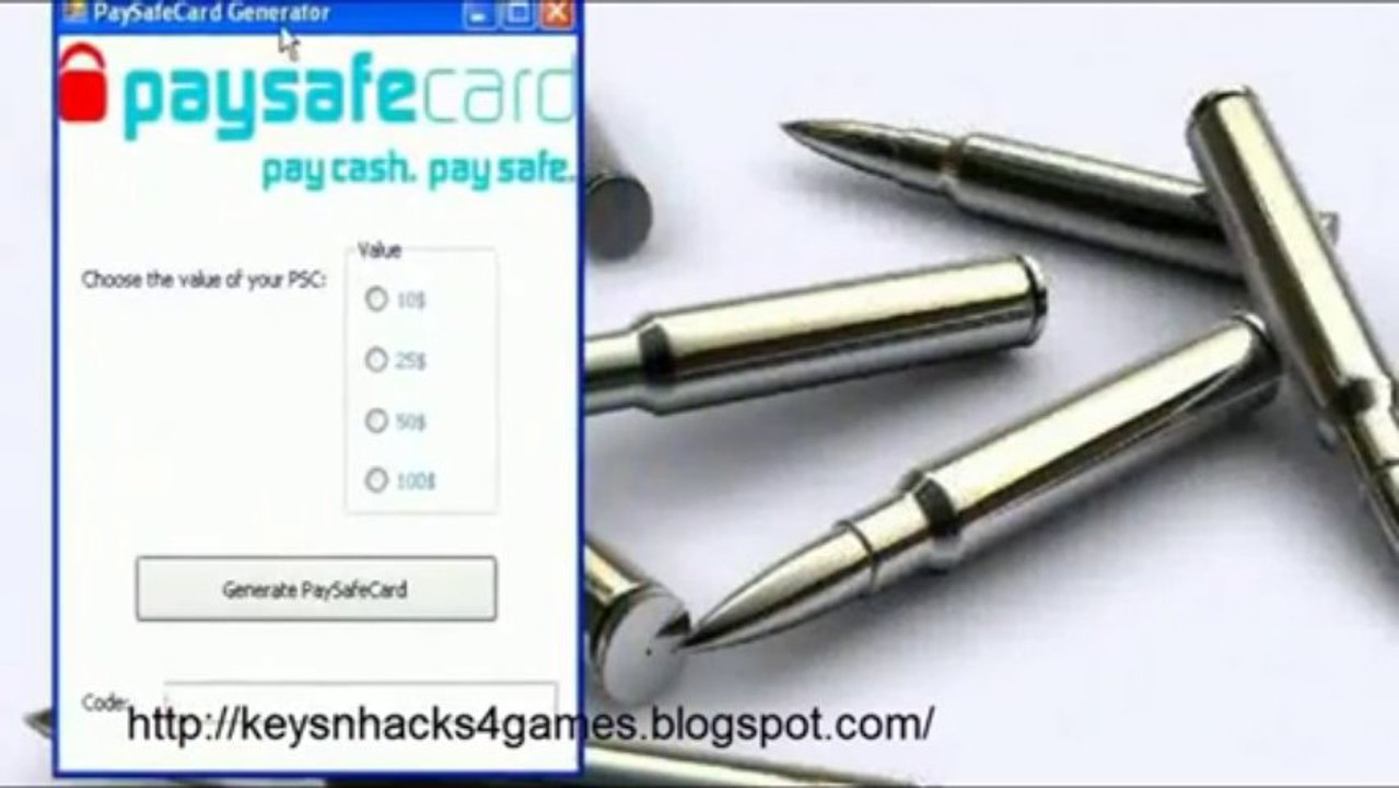 Paysafecard Generator 2013 Download
