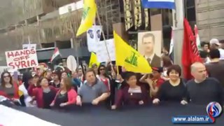 مظاهرة ضد العدوان الامريكي على سوريا سيدني استراليا