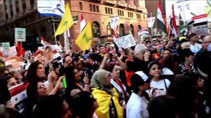 Manifestation à Sydney contre une intervention en Syrie