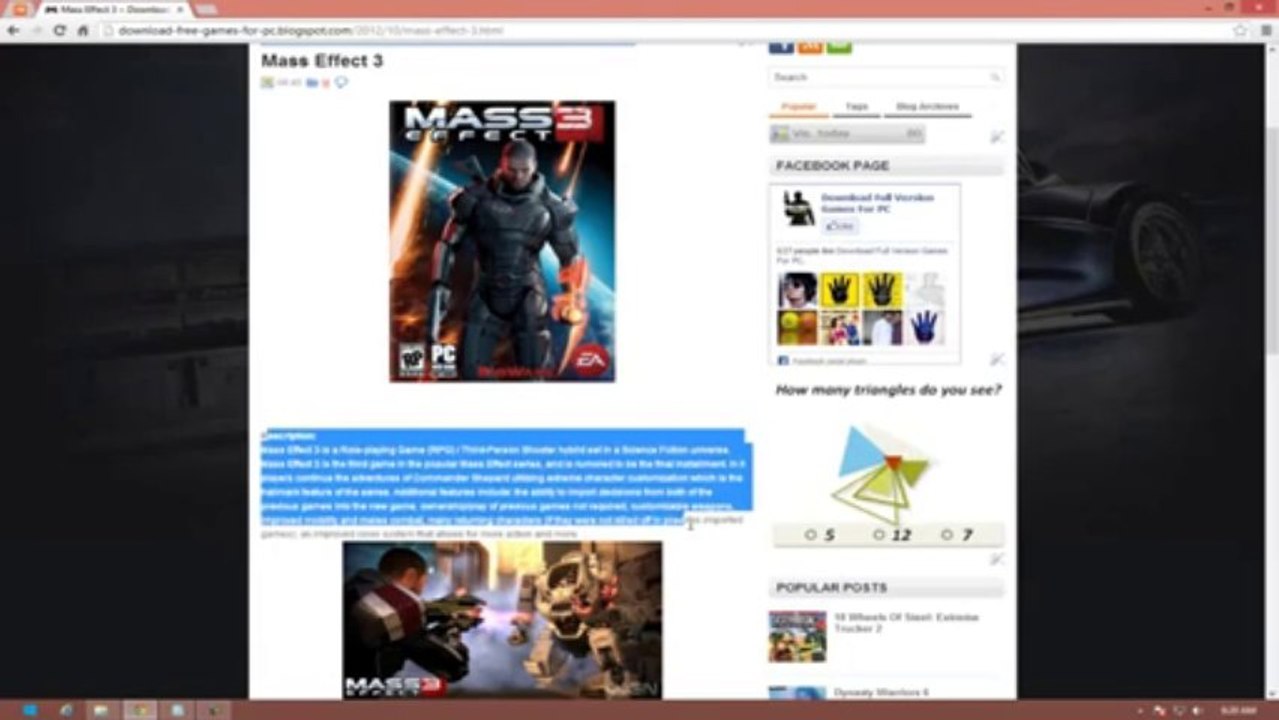How To Download Mass Effect 3 Full Version Free For PC