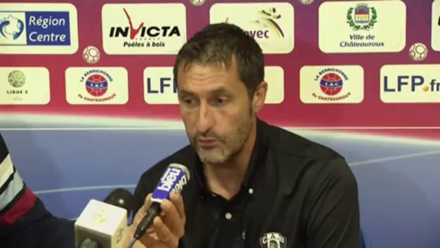 Conférence de presse Châteauroux - CA Bastia (2-0) : Didier THOLOT (LBC) - Stéphane ROSSI (CAB) - 2013/2014