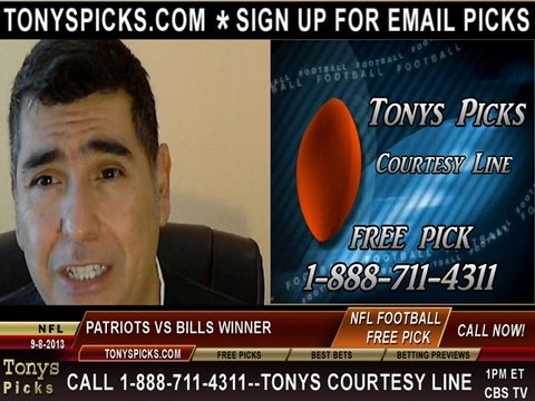 Buffalo Bills vs. New England Patriots Pick Prediction NFL Pro Football Odds Preview 9-8-2013