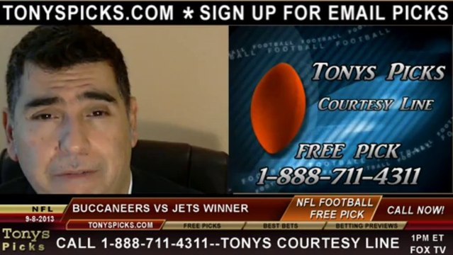 New York Jets vs. Tampa Bay Buccaneers Pick Prediction NFL Pro Football Odds Preview 9-8-2013