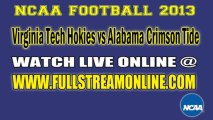 Watch Alabama Crimson Tide vs Virginia Tech Hokies Live Streaming Game Online