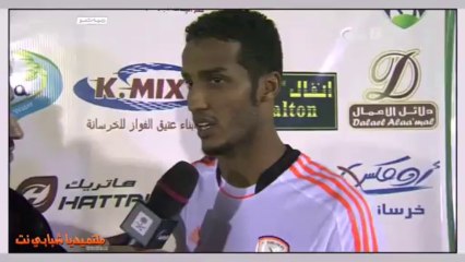 تصريح نايف هزازي بعد مباراة الشعله