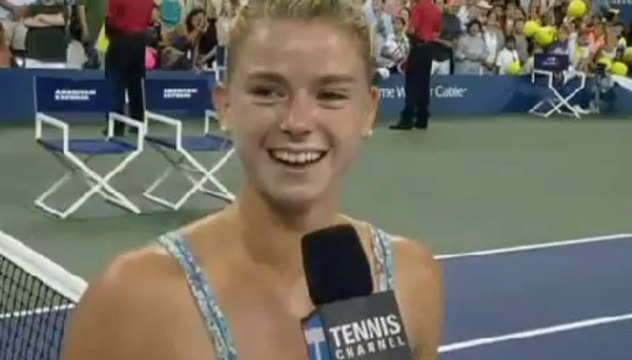 Camila Giorgi intervista Post Partita contro Wozniacki - Us Open 2013 - Livetennis.it