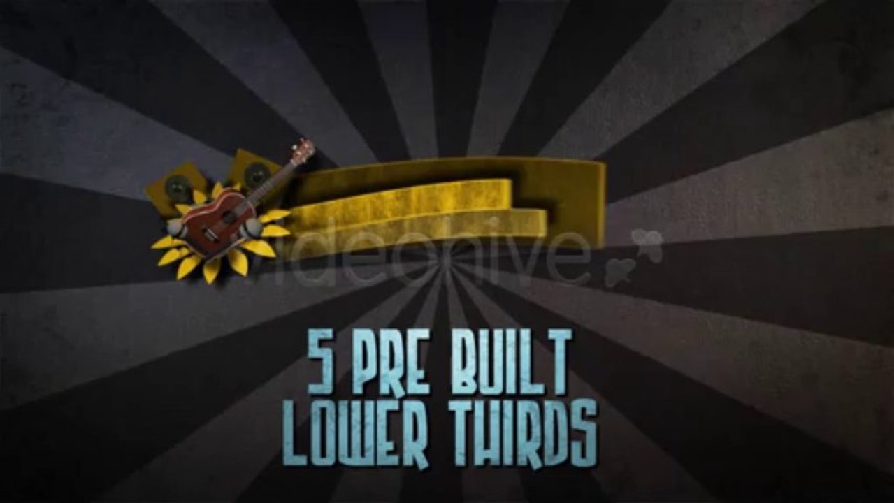 Music Lower Thirds - After Effects Template