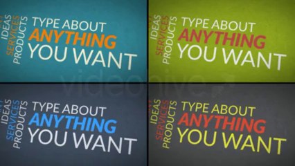 Typography Promo - After Effects Template