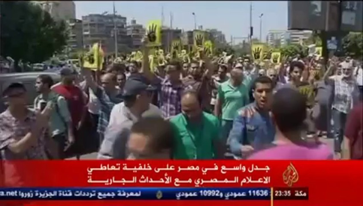 اعمل نفسك ميت  تقرير رائع من الجزيرة يكشف دجل إعلام الانقلاب بمصر