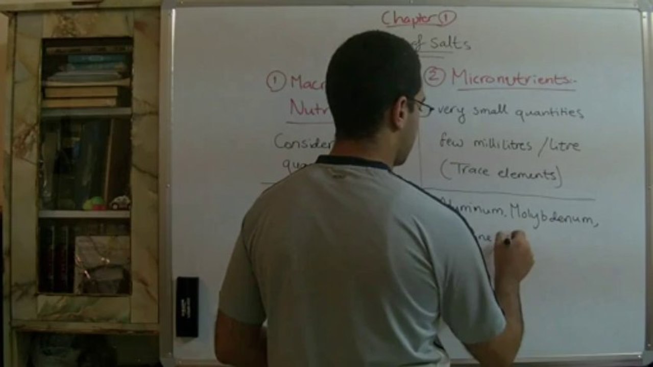 Biology - Chapter 1 - Nutrition - part 4 (Essential mineral salts) - Abdallah Reda el Sayed - YouTube