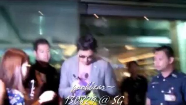 Han Hyo Joo & Jung Woo Sung arrived at Singapore 130829 Cold Eyes Movie Premiere