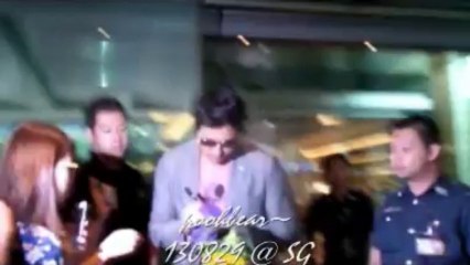 Han Hyo Joo & Jung Woo Sung arrived at Singapore 130829 Cold Eyes Movie Premiere