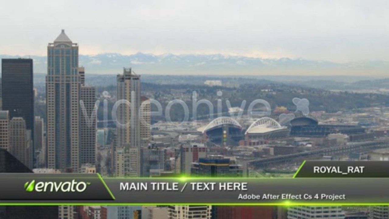 Lower Third Slide - After Effects Template