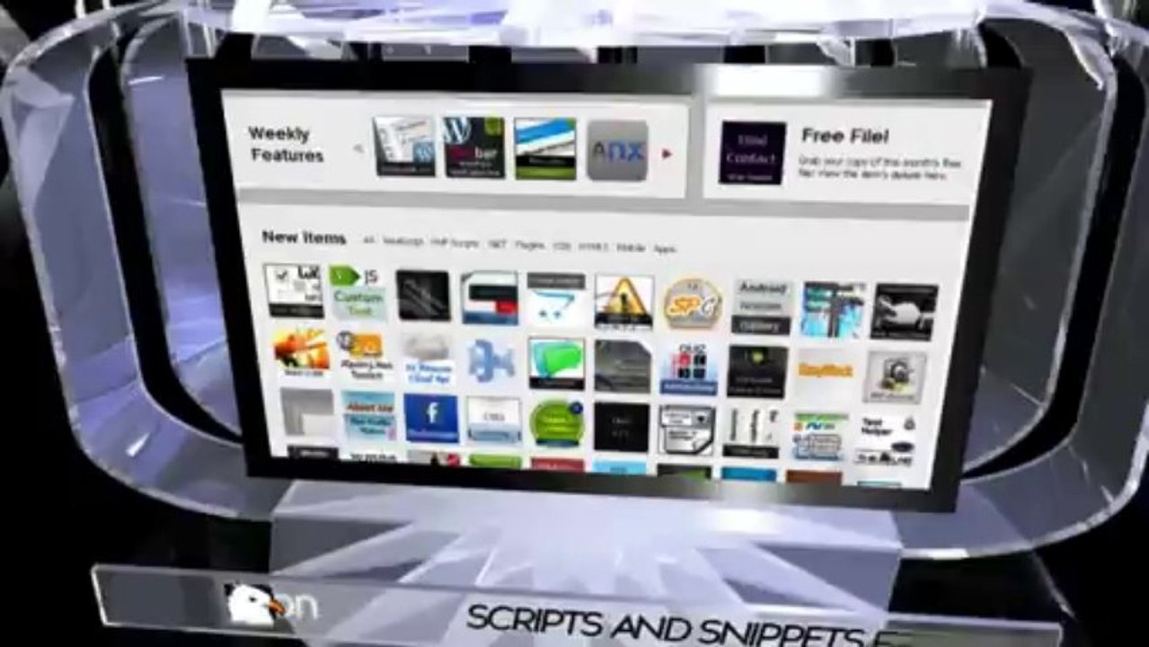 Glass Web Displays - After Effects Template