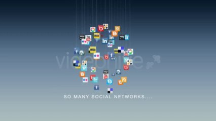 Company Contact Clouds Animation - After Effects Template