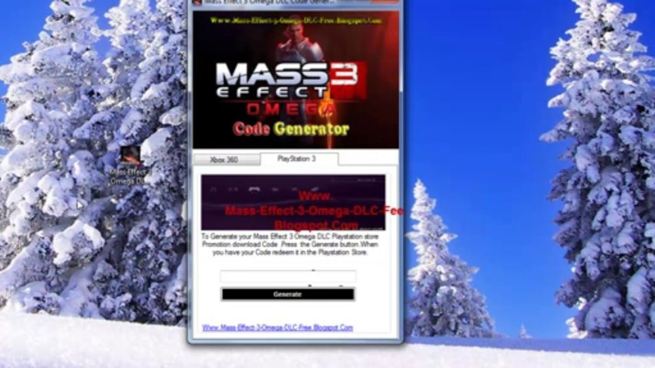Mass Effect 3 Omega DLC Redeem COdes Generator Xbox 360 / PS3