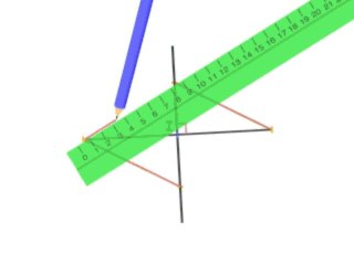 Construire un losange dont les diagonales mesurent  14 CM et 8 CM