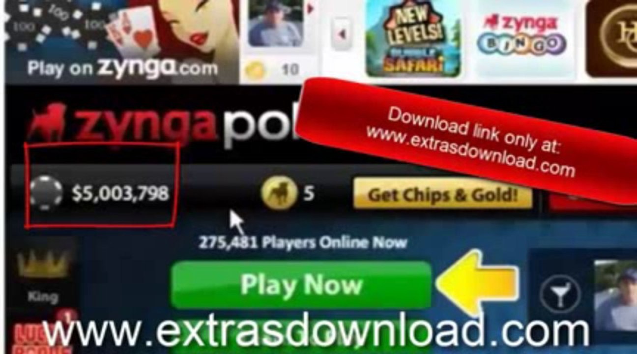 ▶ Zynga Poker Hack & Cheat [FREE Download] September - October 2013 Update