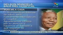 Nelson Mandela fue dado de alta