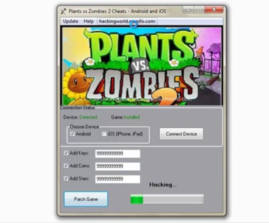 Plants vs Zombies 2 Cheats Download for Android and iOS