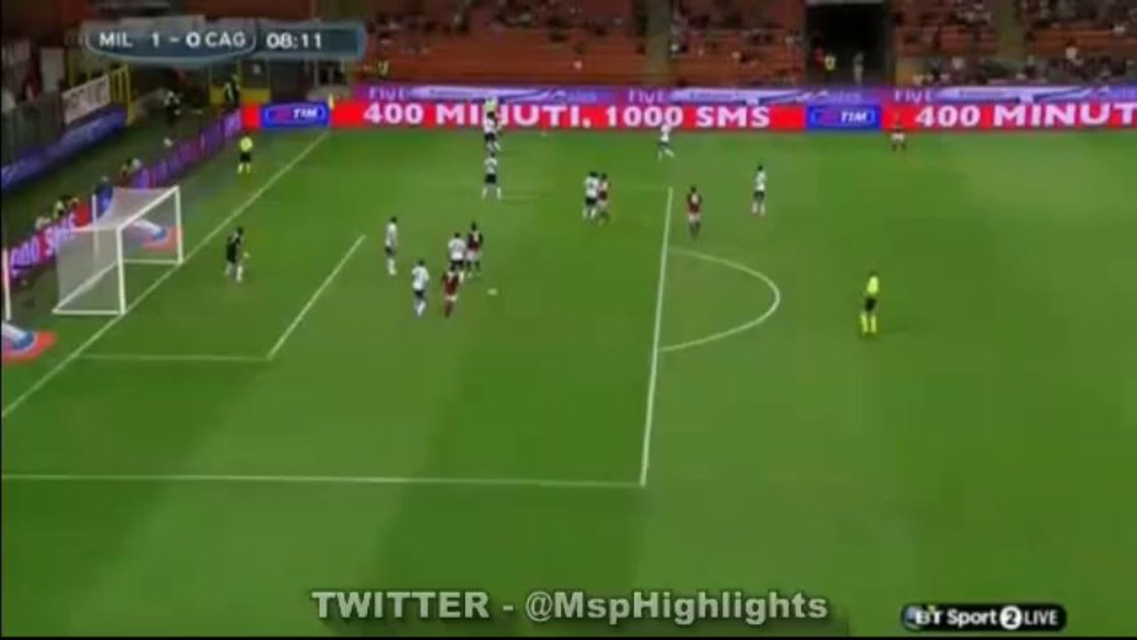Milan vs Cagliari 1:0 Robinho
