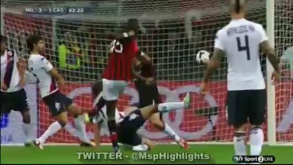 Milan vs Cagliari 3:1 Balotelli