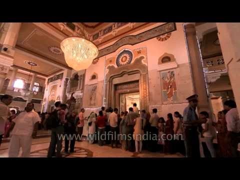 Tight security inside the Birla Mandir on Janmashtami