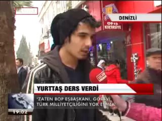 YURTTAŞ, DERS VERDİ
