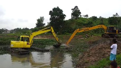 swamp excavator kerja di folder Air Hitam kota samarinda 081241346651