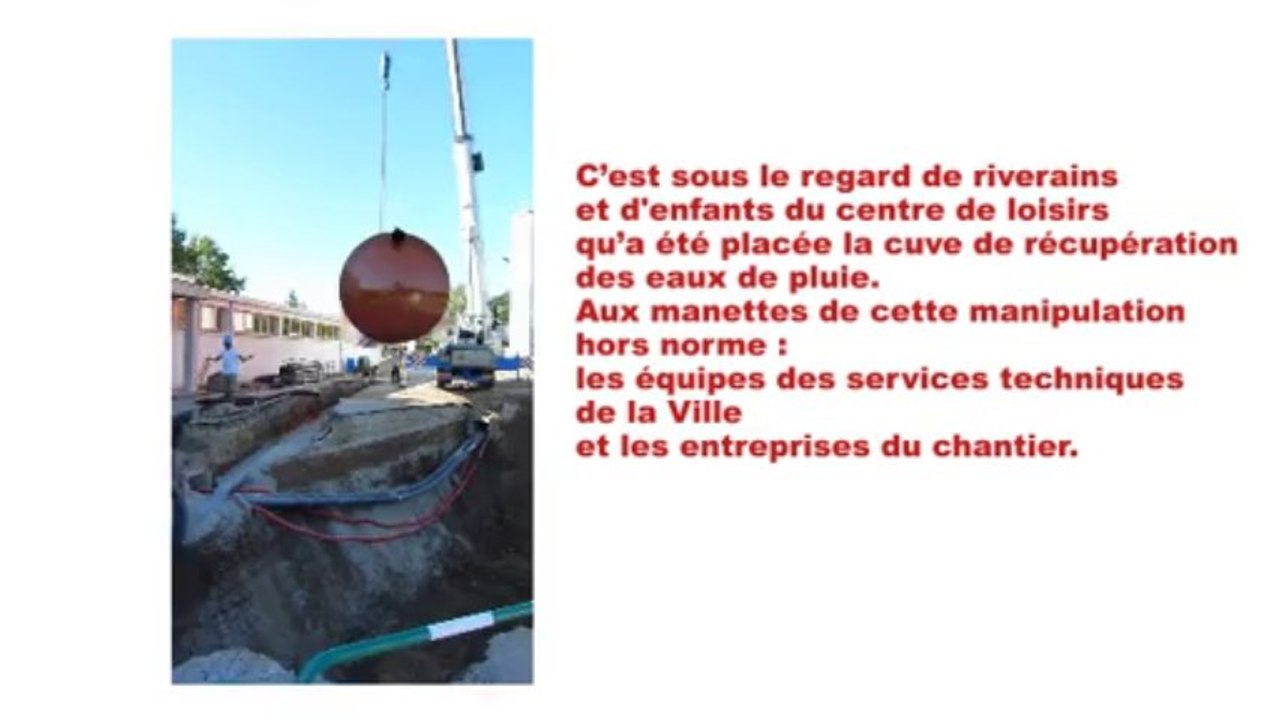 Une cuve pour récupérer l'eau de pluie