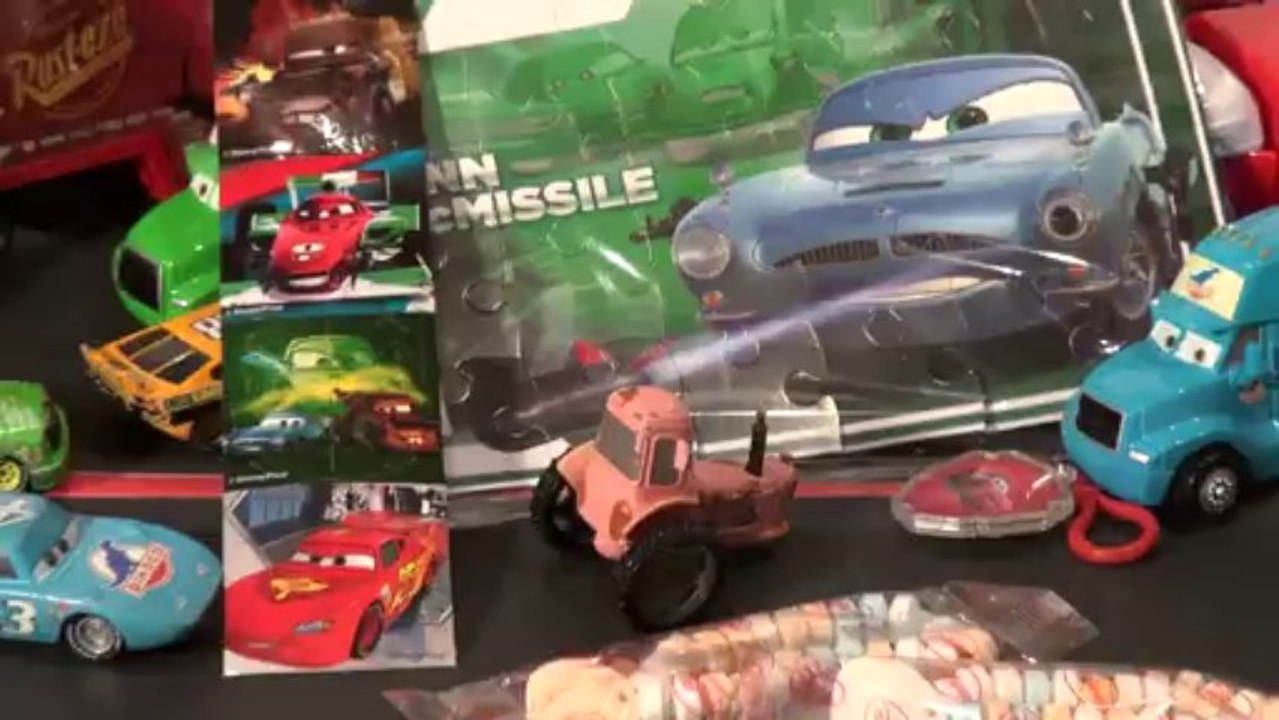 Pixar Cars Surprise Bag with Candy and Finn McMissile Poster and