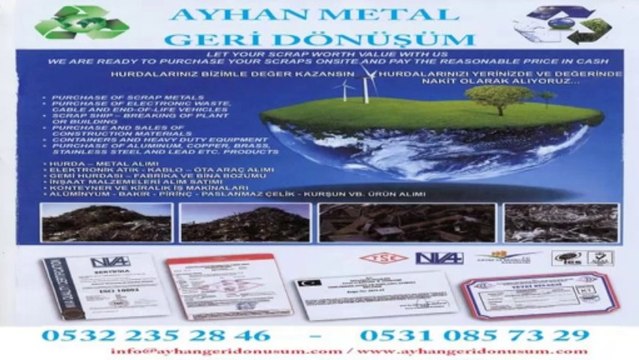 selimpaşa hurdacılar selimpaşa hurdacı 0531 085 73 29