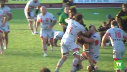 L'USC XV s'est incliné face à LOU sur le score de 36 à 52, samedi 31 août 2013 à Domec :