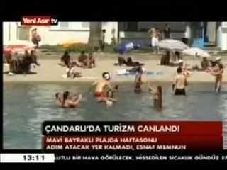 ÇANDARLI'DA TURİZM CANLANDI - YENİASIR TV HABERİ